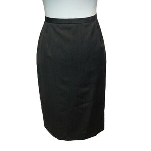 Brooks Brothers Wool Gray Black Skirt